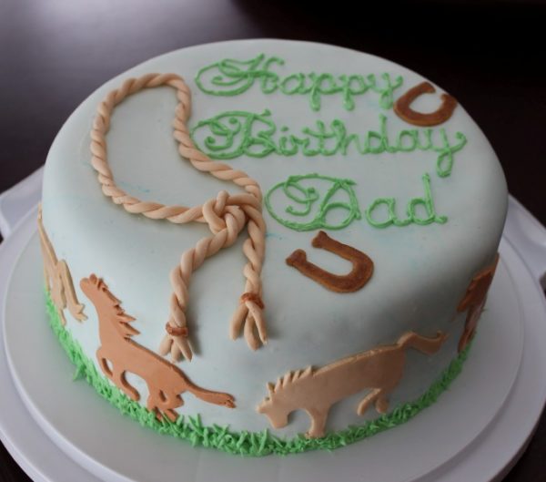 Happy Birthday Dad Cake Image
