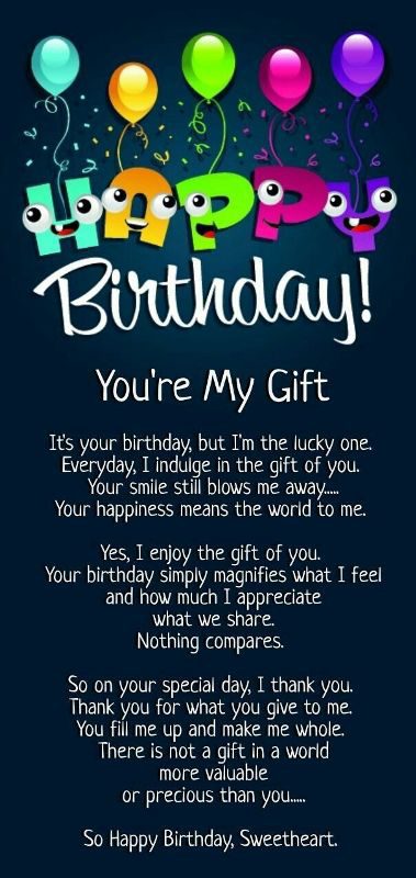 Happy Birthday You are My Gift