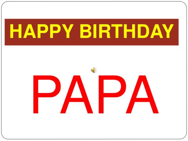 Nice Image Of Happy Birthday Papa