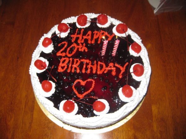 20th Birthday Cake Image