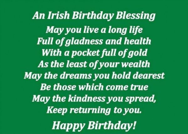 An Irish Birthday Blessing