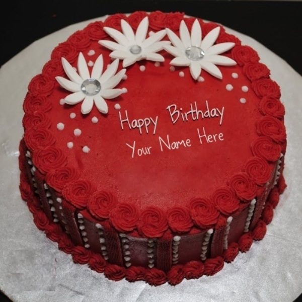 Birthday Cake With Flower