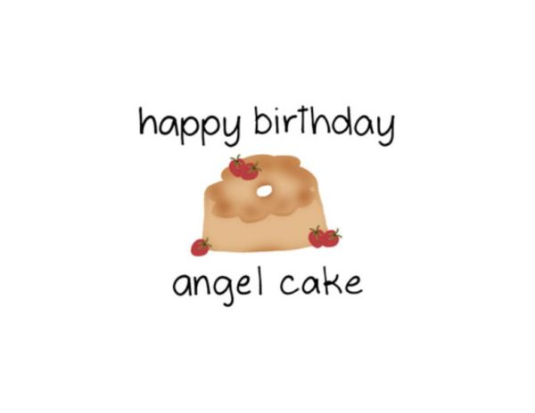 Happy Birthday Angel Cake