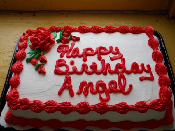 Happy Birthday Angel With Cake Image