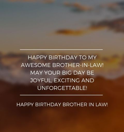 Happy Birthday Brother In Law Image