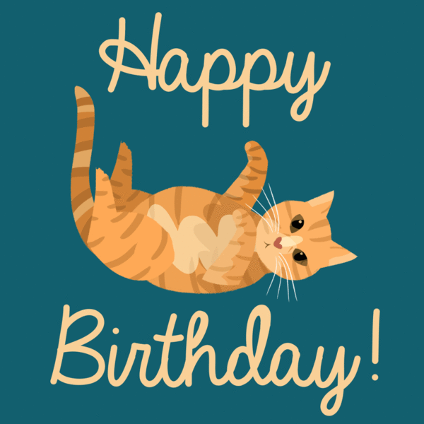 Happy Birthday Cat Image