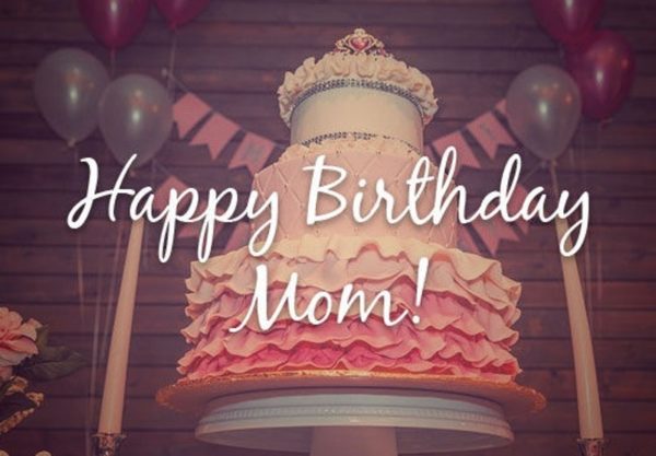 Happy Birthday Mom Cake Image
