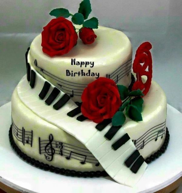 Happy Birthday Music Cake