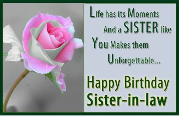 Happy Birthday Sister In Law Image