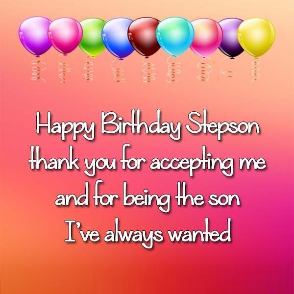 Happy Birthday Stepson