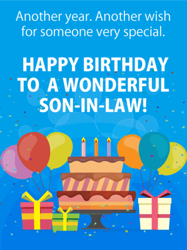 Happy Birthday To A Wonderful Son In Law