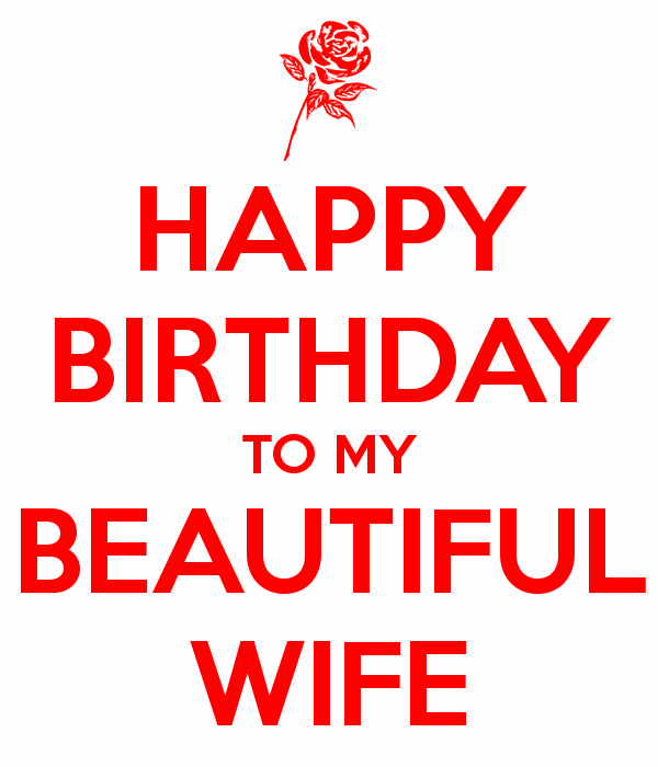 Happy Birthday To My Beautiful Wife Image