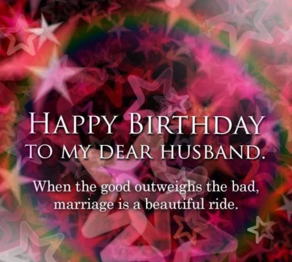 Happy Birthday To My Dear Husband