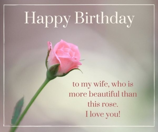Happy Birthday To My Wife Pic