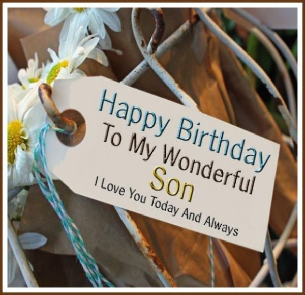 Happy Birthday To My Wonderful Son Image