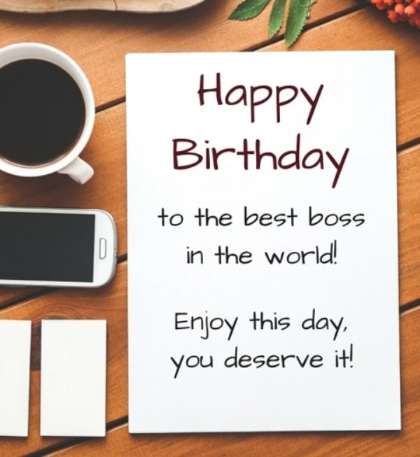 Happy Birthday To The Best Boss