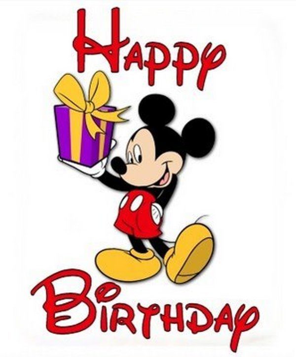 Happy Birthday With Mickey Mouse Pic