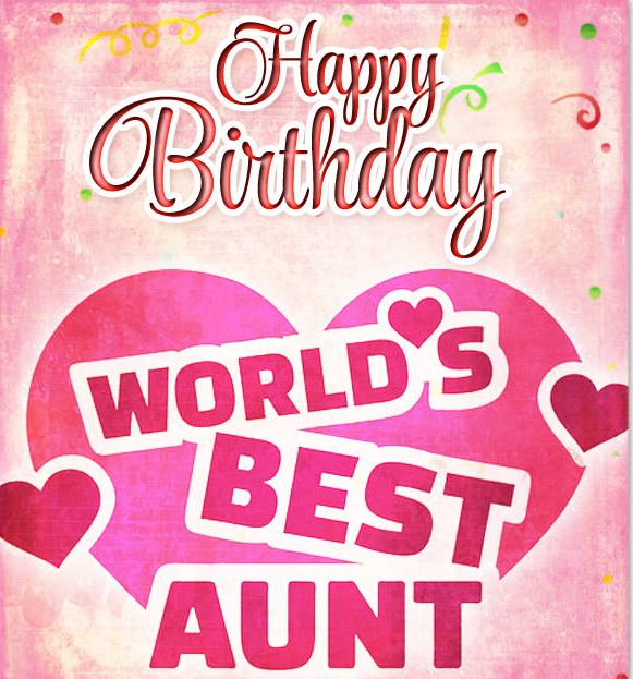 Happy Birthday Worlds Best Aunt