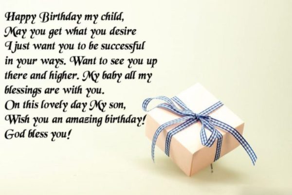 Happy Birthday my child God bless you