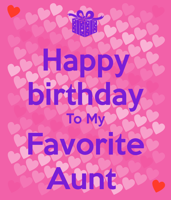 Happy Birthday to My Favourite Aunt