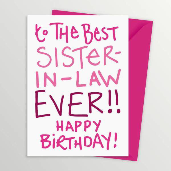To The Best Sister In Law Ever