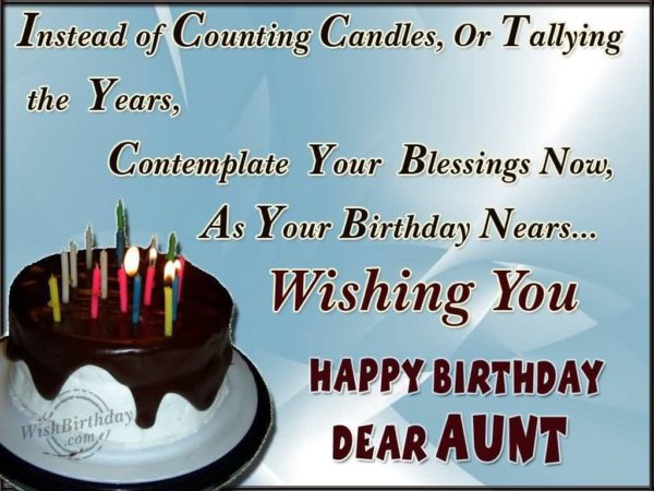 Wishing You Happy Birthday Dear Aunt