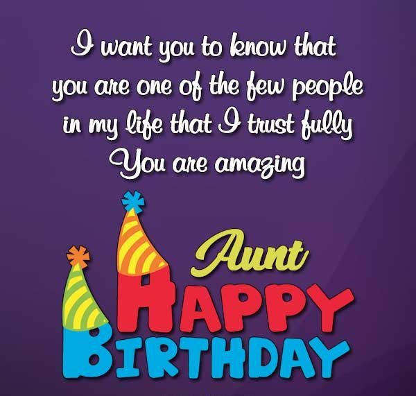 Your Are Amazing Aunt Happy Birthday