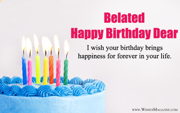 Belated Happy Birthday Wishes Image
