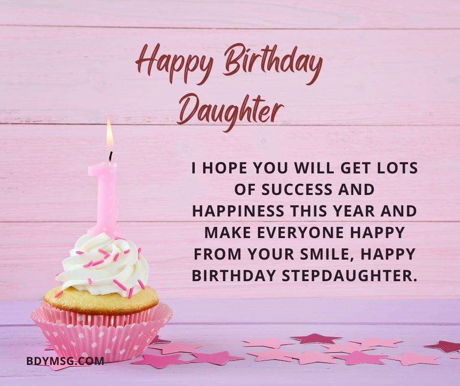 Dear Step Daughter Happy Birthday Image