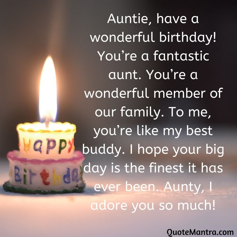 Auntie Have A Wonderful Birthday Image