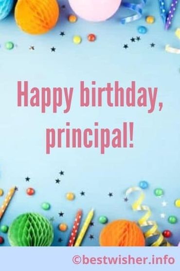 Happy Birthday Principal Pic