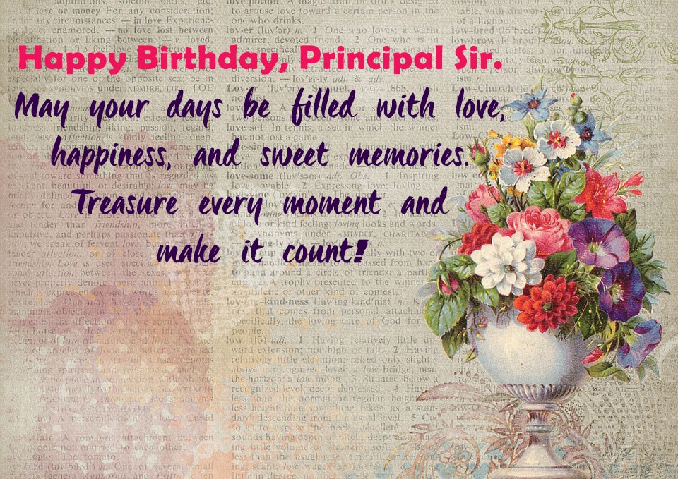 Happy Birthday Principal Sir