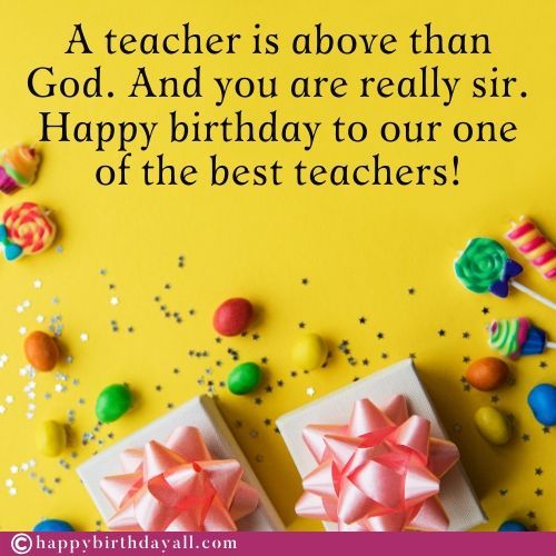 Happy Birthday To My Best Teacher Pic
