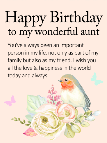 Happy Birthday To My Wonderful Aunty Picture