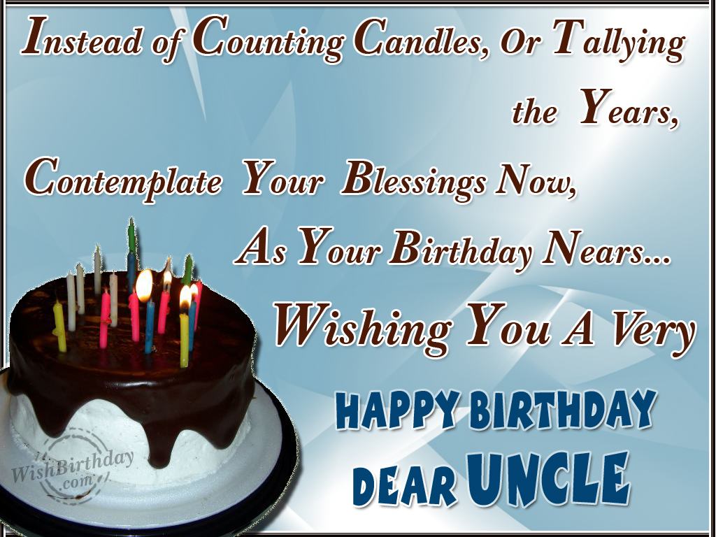Wishing You A Very Happy Birthday Dearest Uncle Image