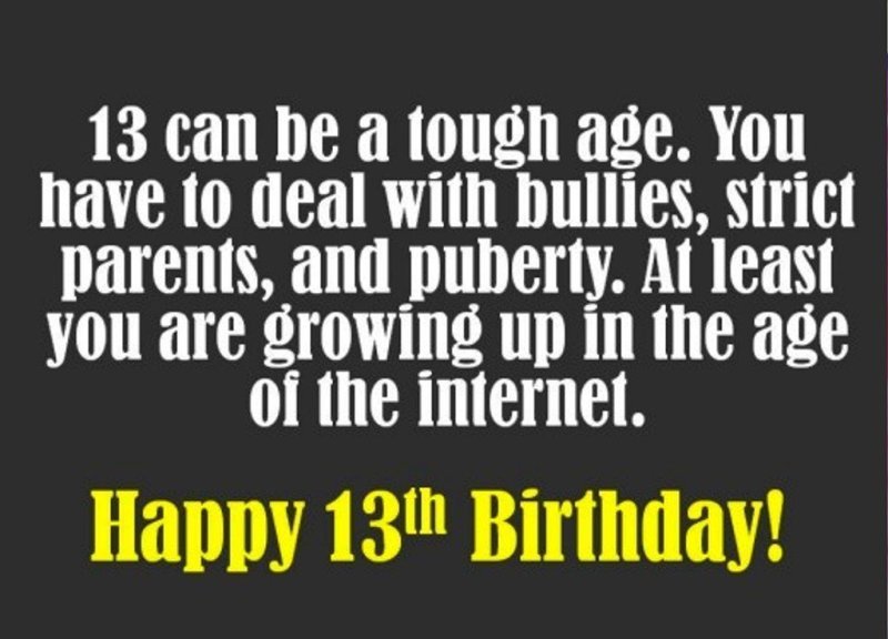 31 Cool Images For 13th Birthday