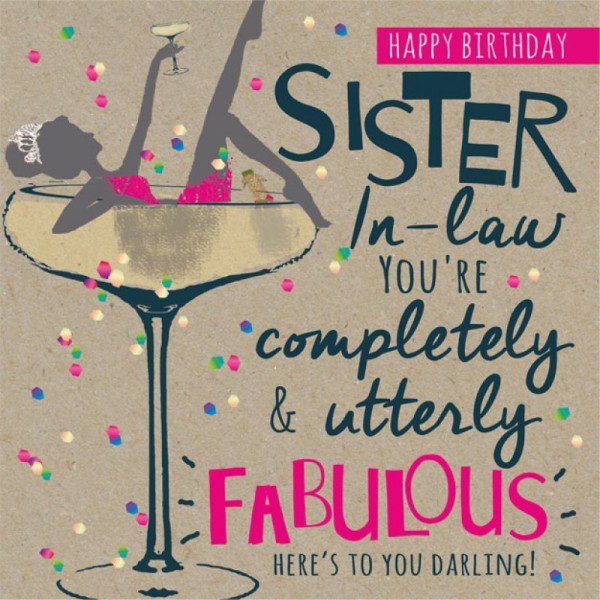 happy birthday sister in law clip art