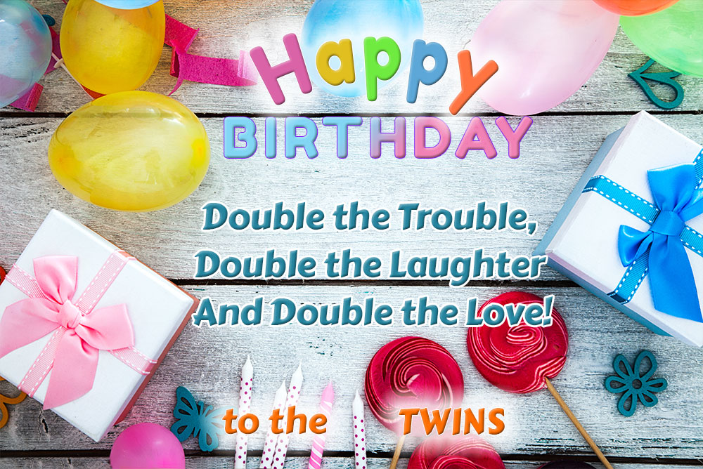 20+ Cute Birthday Wishes For Twins